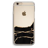 CaseCompany Gouden marmer: iPhone 6 / 6S Transparant Hoesje