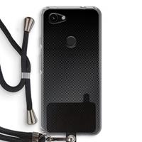 CaseCompany Musketon Halftone: Pixel 3a Transparant Hoesje met koord