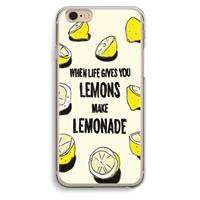 CaseCompany Lemonade: iPhone 6 / 6S Transparant Hoesje