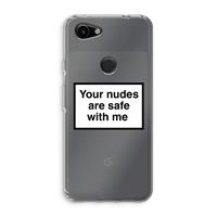 CaseCompany Safe with me: Google Pixel 3a Transparant Hoesje
