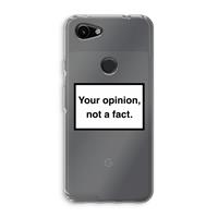 CaseCompany Your opinion: Google Pixel 3a Transparant Hoesje