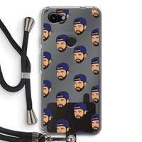 CaseCompany Drake Away: Pixel 3a Transparant Hoesje met koord