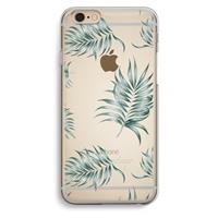 CaseCompany Simple leaves: iPhone 6 / 6S Transparant Hoesje