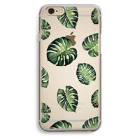 CaseCompany Tropische bladeren: iPhone 6 / 6S Transparant Hoesje