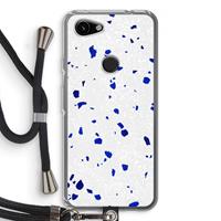 CaseCompany Terrazzo N°5: Pixel 3a Transparant Hoesje met koord