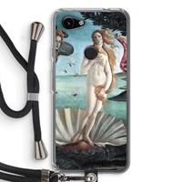 CaseCompany Birth Of Venus: Pixel 3a Transparant Hoesje met koord