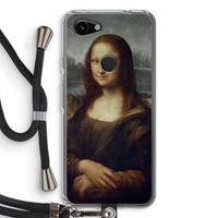 CaseCompany Mona Lisa: Pixel 3a Transparant Hoesje met koord