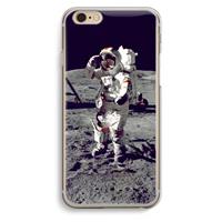 CaseCompany Spaceman: iPhone 6 / 6S Transparant Hoesje