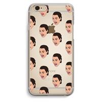 CaseCompany Ugly Cry Call: iPhone 6 / 6S Transparant Hoesje