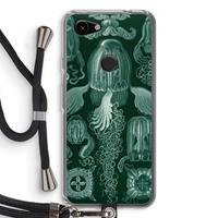 CaseCompany Haeckel Cubomedusae: Pixel 3a Transparant Hoesje met koord