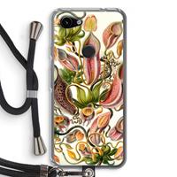 CaseCompany Haeckel Nepenthaceae: Pixel 3a Transparant Hoesje met koord