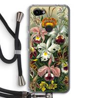 CaseCompany Haeckel Orchidae: Pixel 3a Transparant Hoesje met koord