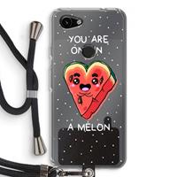 CaseCompany One In A Melon: Pixel 3a Transparant Hoesje met koord