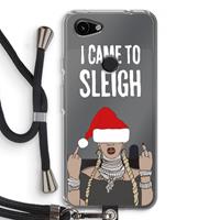 CaseCompany Came To Sleigh: Pixel 3a Transparant Hoesje met koord