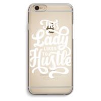CaseCompany Hustle Lady: iPhone 6 / 6S Transparant Hoesje