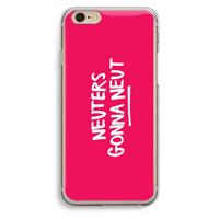 CaseCompany Neuters (roze): iPhone 6 / 6S Transparant Hoesje