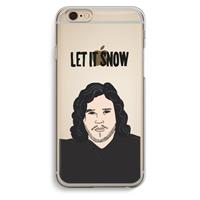 CaseCompany Let It Snow: iPhone 6 / 6S Transparant Hoesje