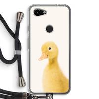 CaseCompany Duke: Pixel 3a Transparant Hoesje met koord