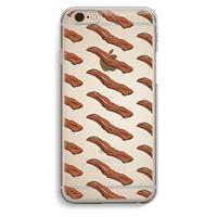 CaseCompany Bacon to my eggs #2: iPhone 6 / 6S Transparant Hoesje