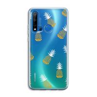 CaseCompany Ananasjes: Huawei P20 Lite (2019) Transparant Hoesje