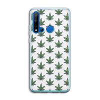 CaseCompany Weed: Huawei P20 Lite (2019) Transparant Hoesje