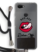 CaseCompany Badass Babes Club: Pixel 3a Transparant Hoesje met koord