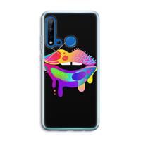 CaseCompany Lip Palette: Huawei P20 Lite (2019) Transparant Hoesje