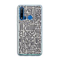 CaseCompany Moroccan Print: Huawei P20 Lite (2019) Transparant Hoesje
