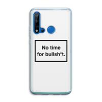 CaseCompany No time: Huawei P20 Lite (2019) Transparant Hoesje