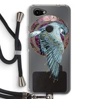 CaseCompany Golden Falcon: Pixel 3a Transparant Hoesje met koord