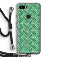 CaseCompany Moroccan tiles 2: Pixel 3a Transparant Hoesje met koord