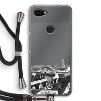 CaseCompany Marrakech Skyline : Pixel 3a Transparant Hoesje met koord