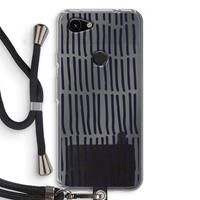 CaseCompany Moroccan stripes: Pixel 3a Transparant Hoesje met koord