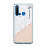 CaseCompany Marmer in stijl: Huawei P20 Lite (2019) Transparant Hoesje