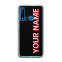 CaseCompany Namecase: Huawei P20 Lite (2019) Transparant Hoesje