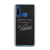 CaseCompany Never lose your value: Huawei P20 Lite (2019) Transparant Hoesje