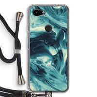 CaseCompany Dreaming About Whales: Pixel 3a Transparant Hoesje met koord