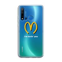 CaseCompany I'm lovin' you: Huawei P20 Lite (2019) Transparant Hoesje