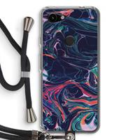 CaseCompany Light Years Beyond: Pixel 3a Transparant Hoesje met koord