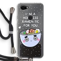 CaseCompany I'm A Hopeless Ramen-Tic For You: Pixel 3a Transparant Hoesje met koord