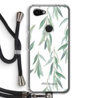 CaseCompany Branch up your life: Pixel 3a Transparant Hoesje met koord