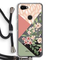 CaseCompany Sweet heaven geometrics: Pixel 3a Transparant Hoesje met koord