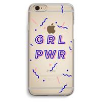 CaseCompany GRL PWR: iPhone 6 / 6S Transparant Hoesje