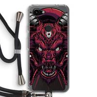 CaseCompany Hell Hound and Serpents: Pixel 3a Transparant Hoesje met koord