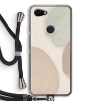 CaseCompany Geo #8: Pixel 3a Transparant Hoesje met koord