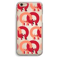CaseCompany Dogs: iPhone 6 / 6S Transparant Hoesje