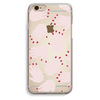 CaseCompany Hands pink: iPhone 6 / 6S Transparant Hoesje