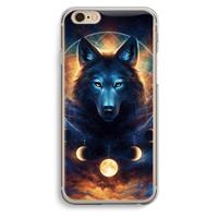 CaseCompany Wolf Dreamcatcher: iPhone 6 / 6S Transparant Hoesje