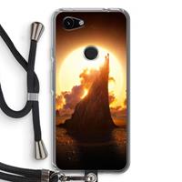 CaseCompany Children of the Sun: Pixel 3a Transparant Hoesje met koord