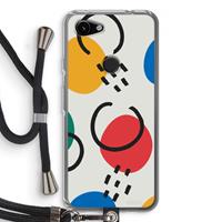 CaseCompany Illustratieve pop 3: Pixel 3a Transparant Hoesje met koord